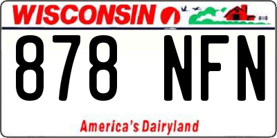 WI license plate 878NFN