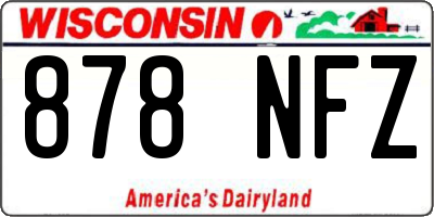 WI license plate 878NFZ