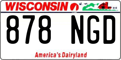WI license plate 878NGD