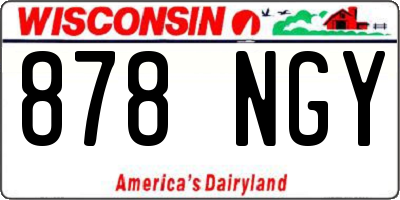 WI license plate 878NGY