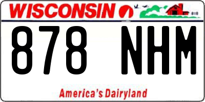 WI license plate 878NHM