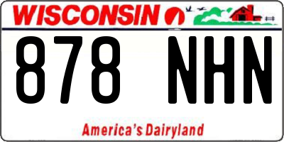 WI license plate 878NHN