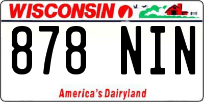 WI license plate 878NIN