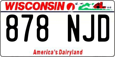 WI license plate 878NJD