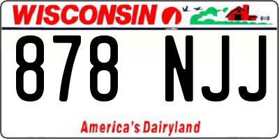 WI license plate 878NJJ
