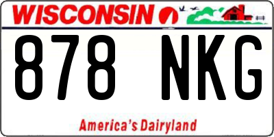 WI license plate 878NKG