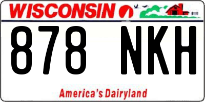 WI license plate 878NKH