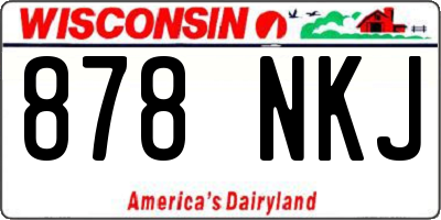 WI license plate 878NKJ