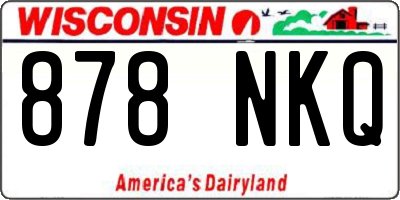 WI license plate 878NKQ