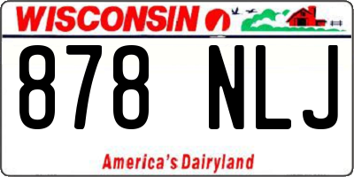 WI license plate 878NLJ