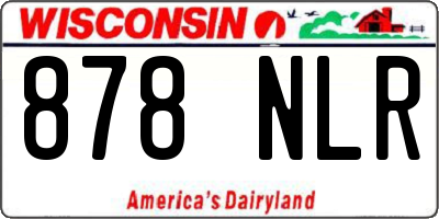 WI license plate 878NLR