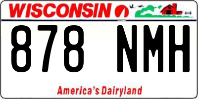 WI license plate 878NMH
