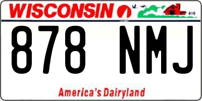 WI license plate 878NMJ