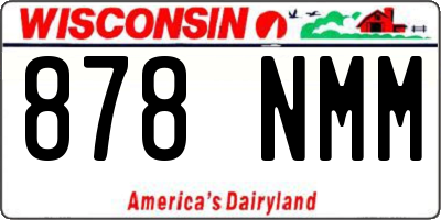 WI license plate 878NMM