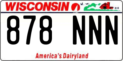 WI license plate 878NNN