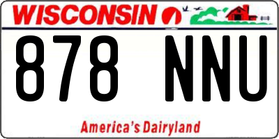 WI license plate 878NNU