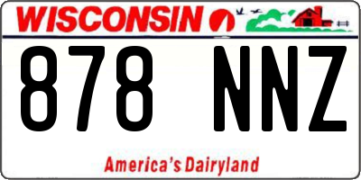 WI license plate 878NNZ