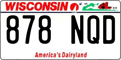 WI license plate 878NQD