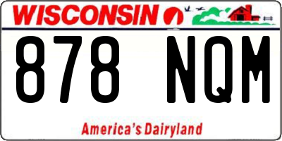 WI license plate 878NQM