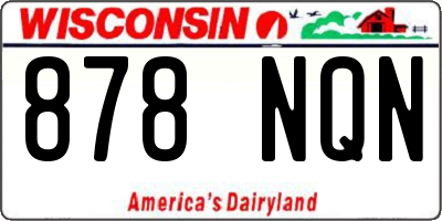 WI license plate 878NQN
