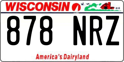 WI license plate 878NRZ