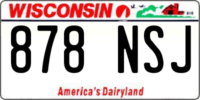 WI license plate 878NSJ
