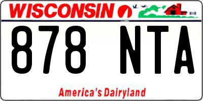 WI license plate 878NTA