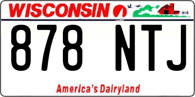 WI license plate 878NTJ
