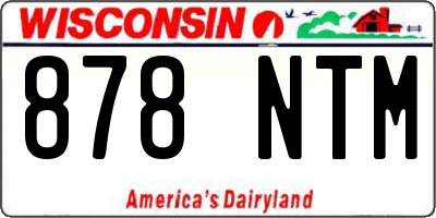 WI license plate 878NTM