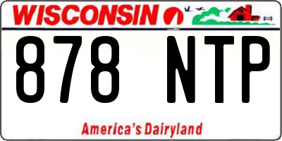 WI license plate 878NTP