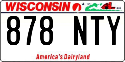 WI license plate 878NTY