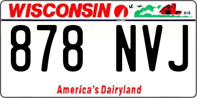 WI license plate 878NVJ