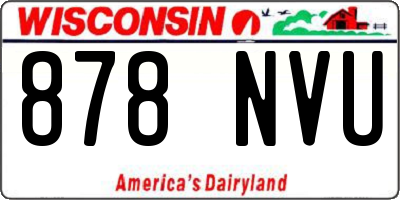 WI license plate 878NVU