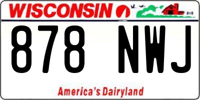 WI license plate 878NWJ