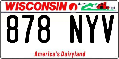 WI license plate 878NYV
