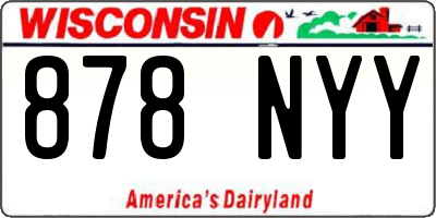 WI license plate 878NYY