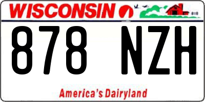 WI license plate 878NZH