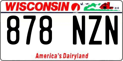 WI license plate 878NZN