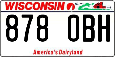 WI license plate 878OBH