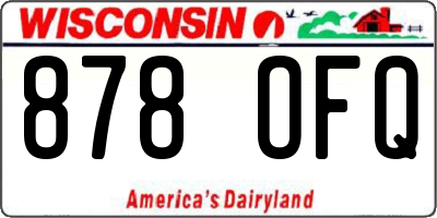 WI license plate 878OFQ