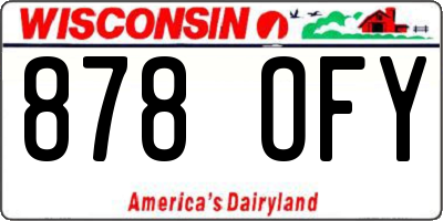 WI license plate 878OFY