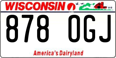 WI license plate 878OGJ