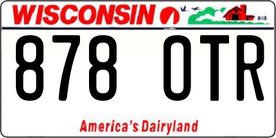 WI license plate 878OTR