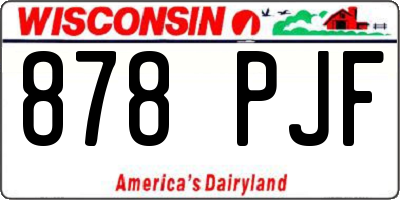 WI license plate 878PJF