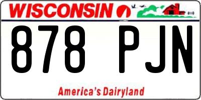 WI license plate 878PJN