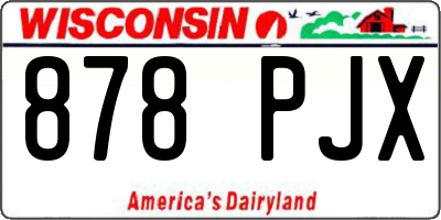 WI license plate 878PJX
