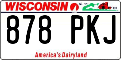 WI license plate 878PKJ