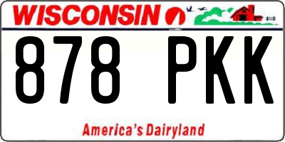 WI license plate 878PKK