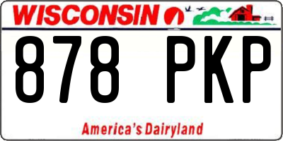 WI license plate 878PKP