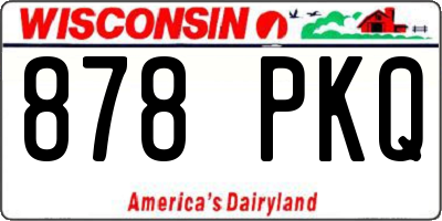WI license plate 878PKQ